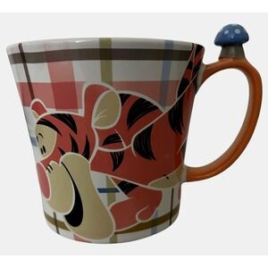 Disney Store 3D Tigger Mug Mushroom Handle Ceramic Coffee Tea Cup Disneyland Gif